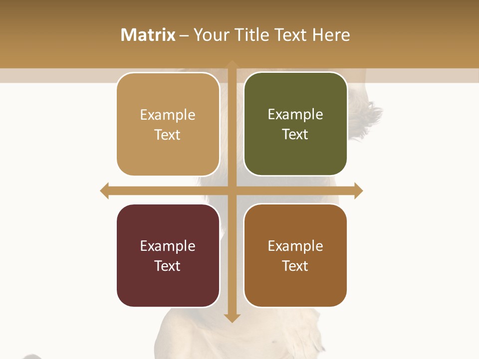 Studio Shot Isolated On White Looking Up PowerPoint Template