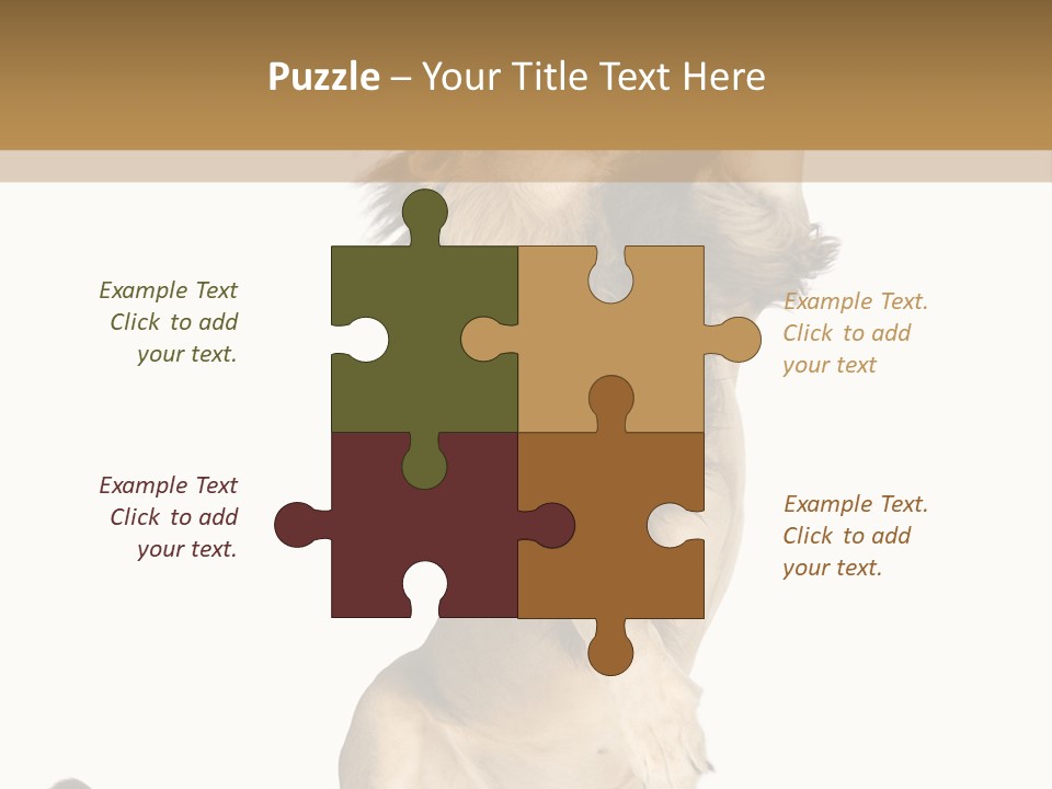 Studio Shot Isolated On White Looking Up PowerPoint Template