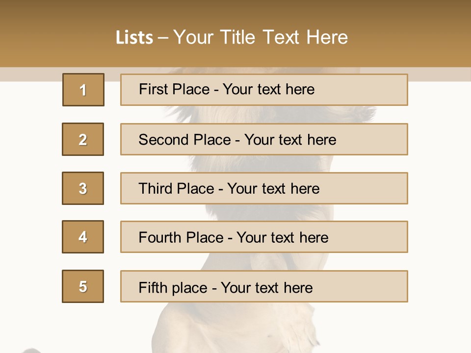 Studio Shot Isolated On White Looking Up PowerPoint Template