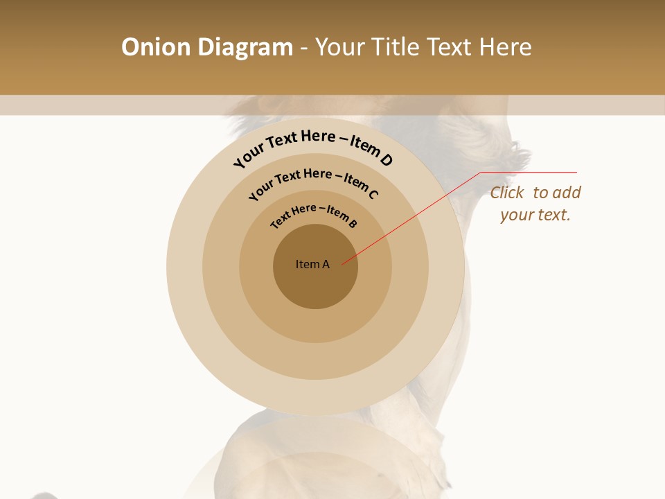 Studio Shot Isolated On White Looking Up PowerPoint Template