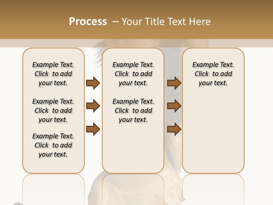 Studio Shot Isolated On White Looking Up PowerPoint Template