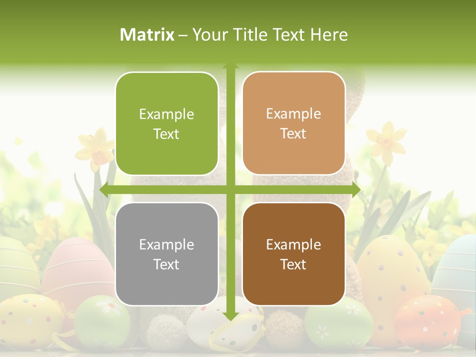 Nobody Bunny Green PowerPoint Template