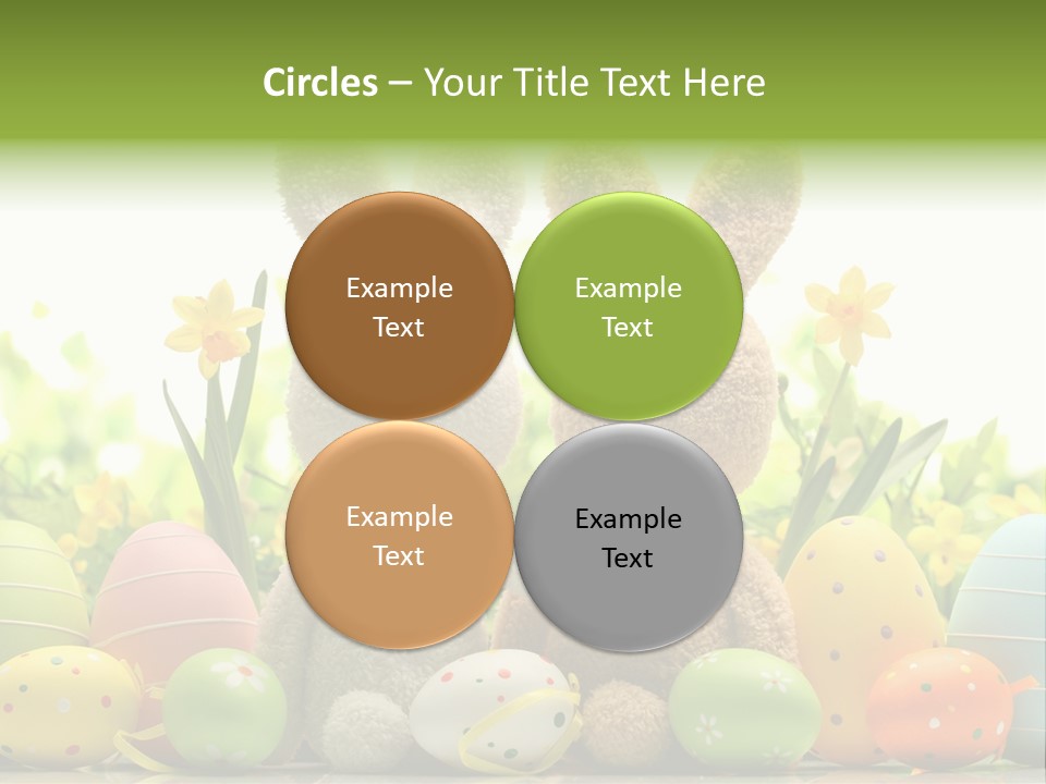 Nobody Bunny Green PowerPoint Template