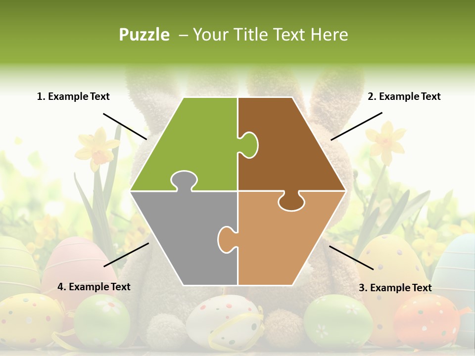 Nobody Bunny Green PowerPoint Template