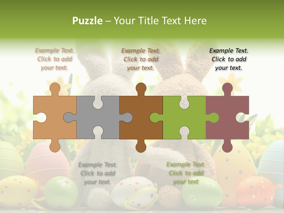 Nobody Bunny Green PowerPoint Template