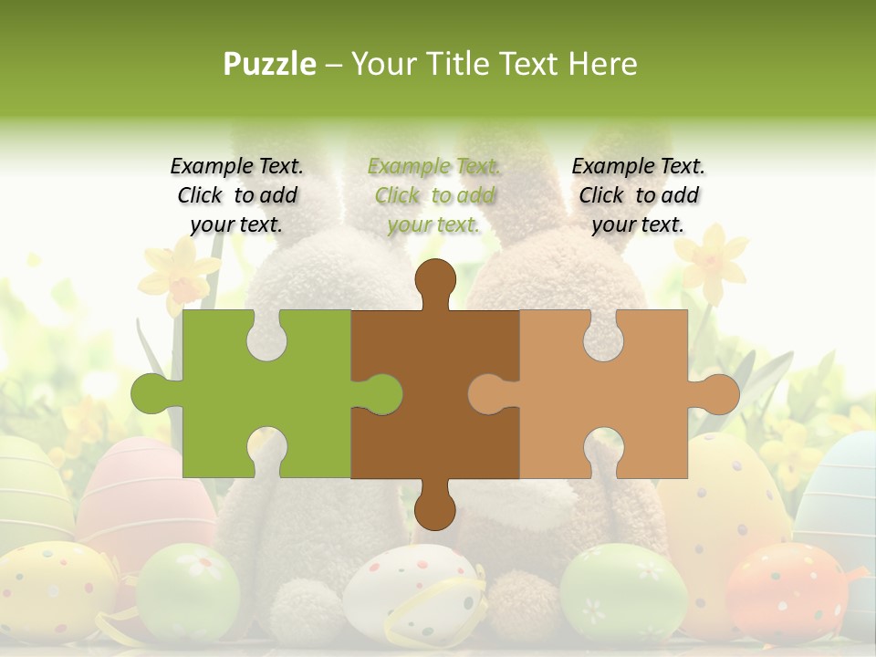 Nobody Bunny Green PowerPoint Template