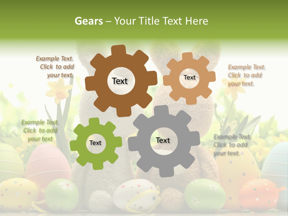 Nobody Bunny Green PowerPoint Template