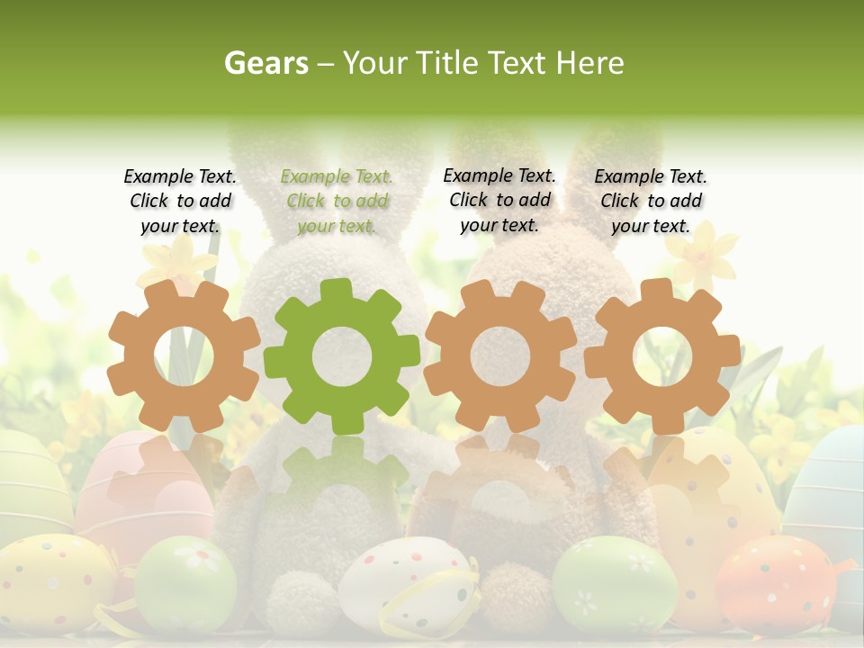 Nobody Bunny Green PowerPoint Template