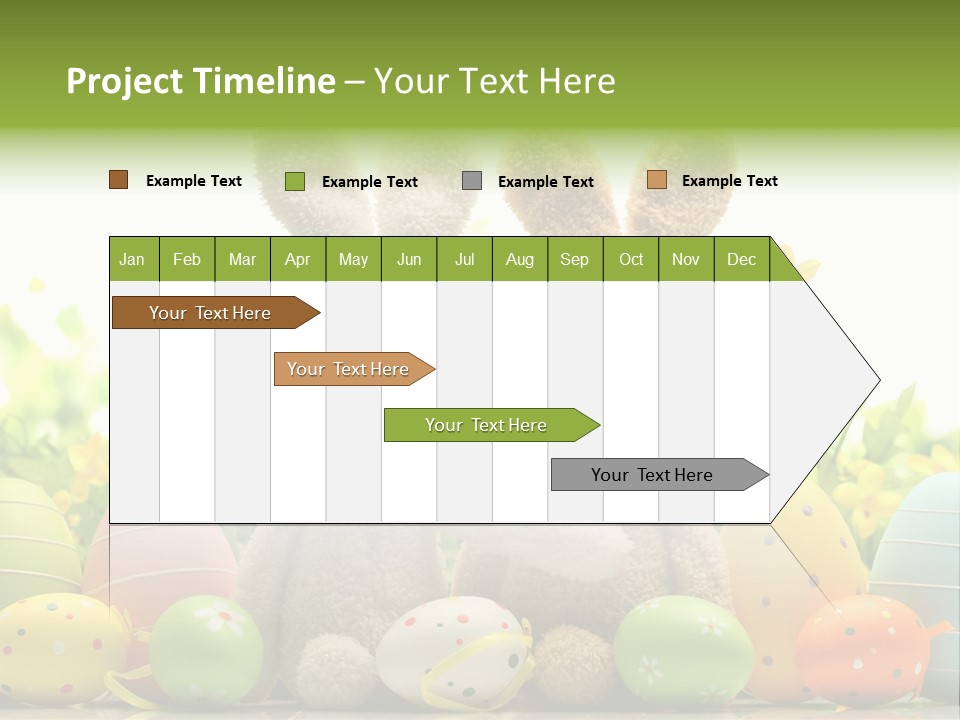 Nobody Bunny Green PowerPoint Template