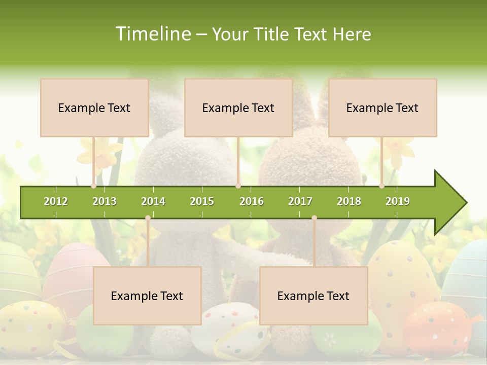 Nobody Bunny Green PowerPoint Template