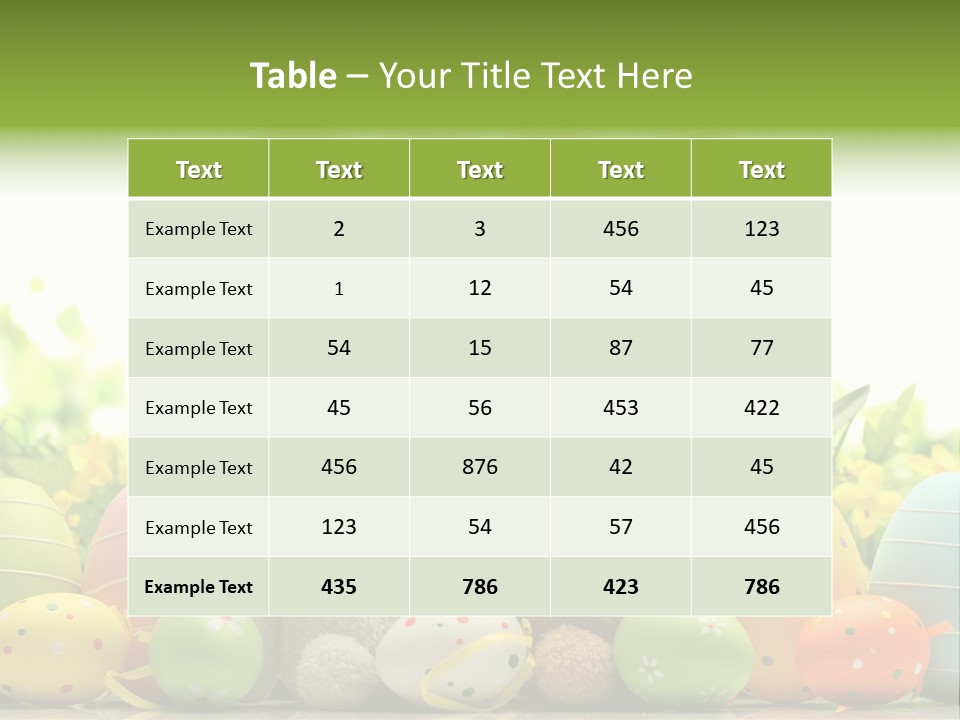 Nobody Bunny Green PowerPoint Template