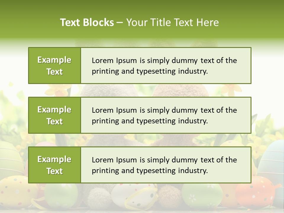 Nobody Bunny Green PowerPoint Template