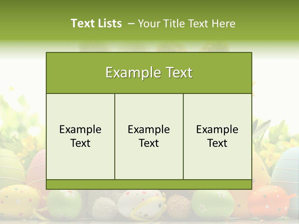 Nobody Bunny Green PowerPoint Template