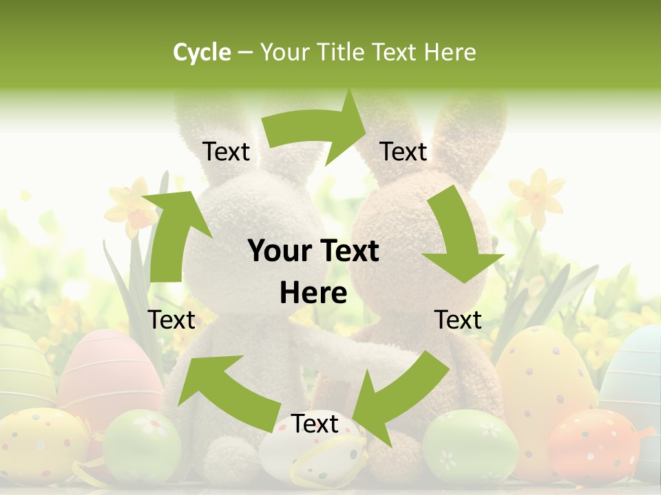 Nobody Bunny Green PowerPoint Template