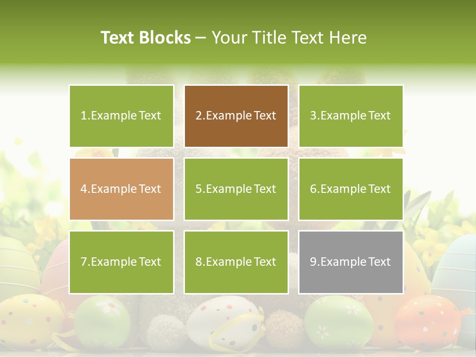 Nobody Bunny Green PowerPoint Template