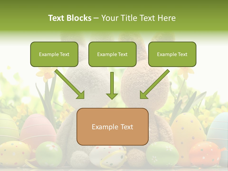 Nobody Bunny Green PowerPoint Template
