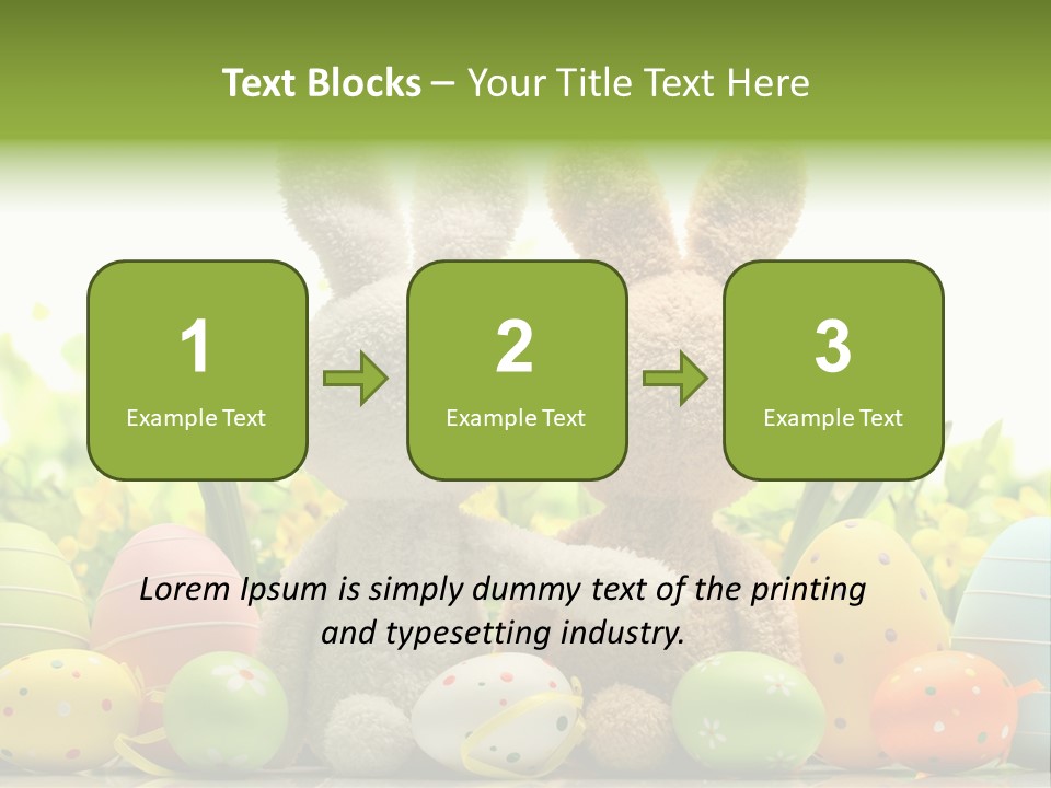 Nobody Bunny Green PowerPoint Template
