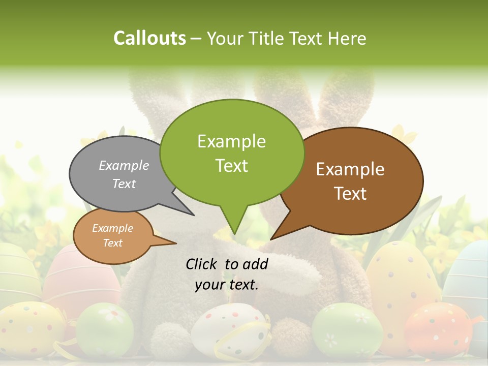 Nobody Bunny Green PowerPoint Template