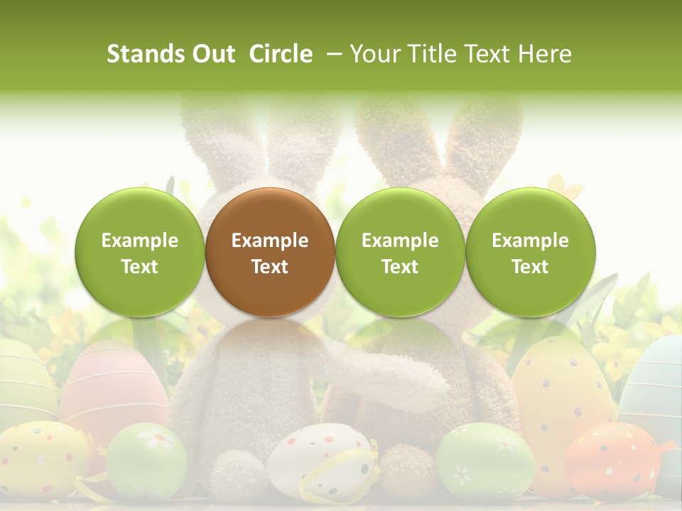 Nobody Bunny Green PowerPoint Template