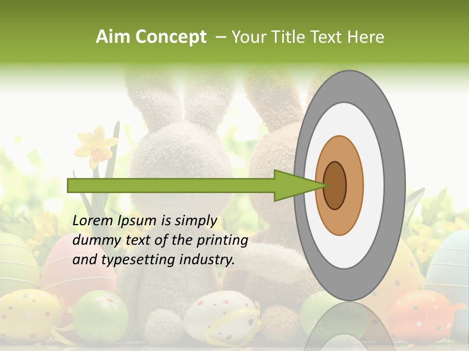 Nobody Bunny Green PowerPoint Template