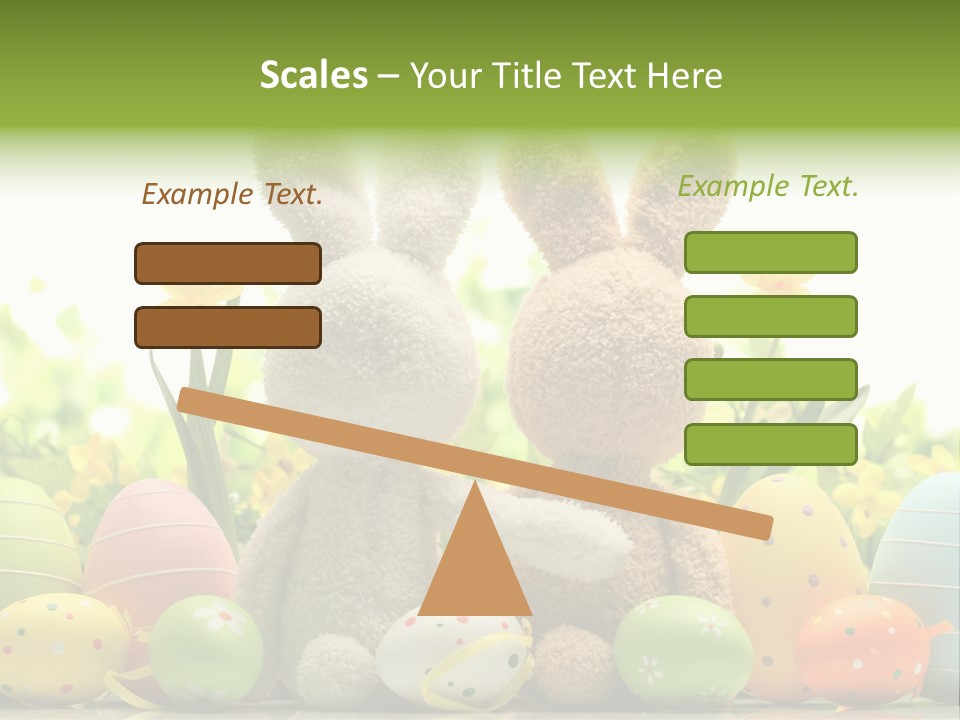 Nobody Bunny Green PowerPoint Template