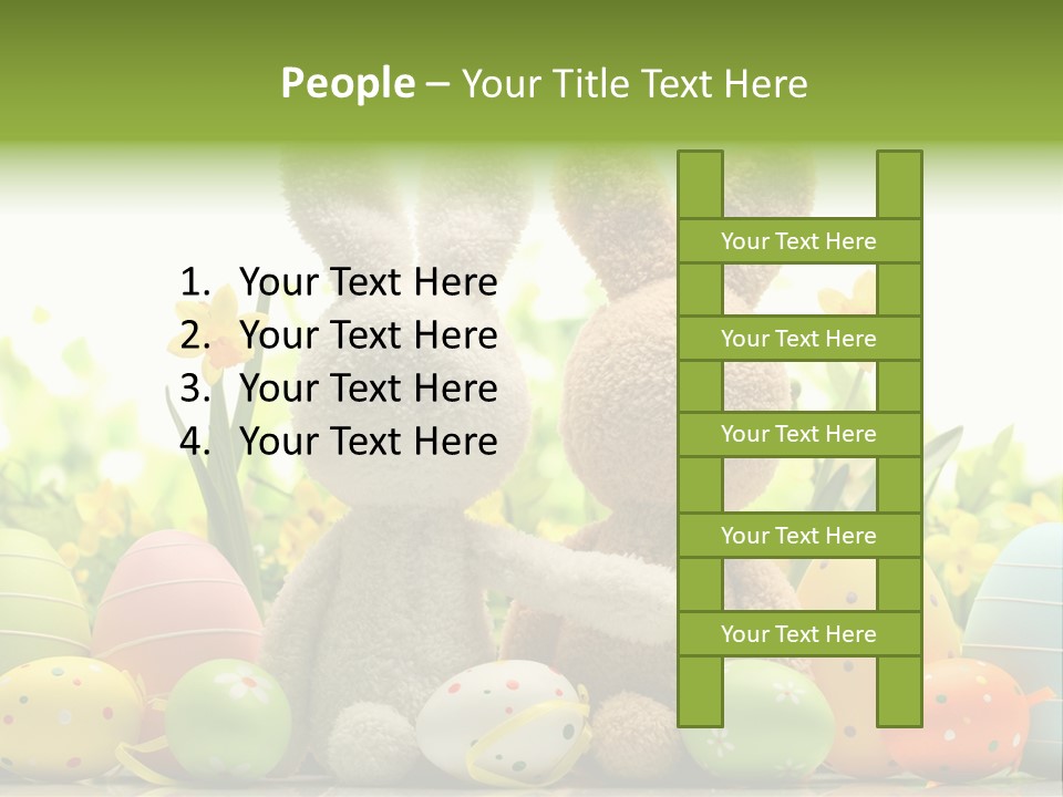 Nobody Bunny Green PowerPoint Template