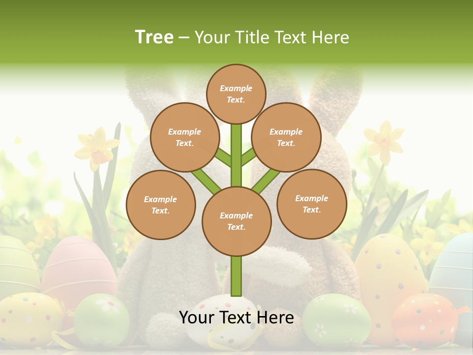 Nobody Bunny Green PowerPoint Template