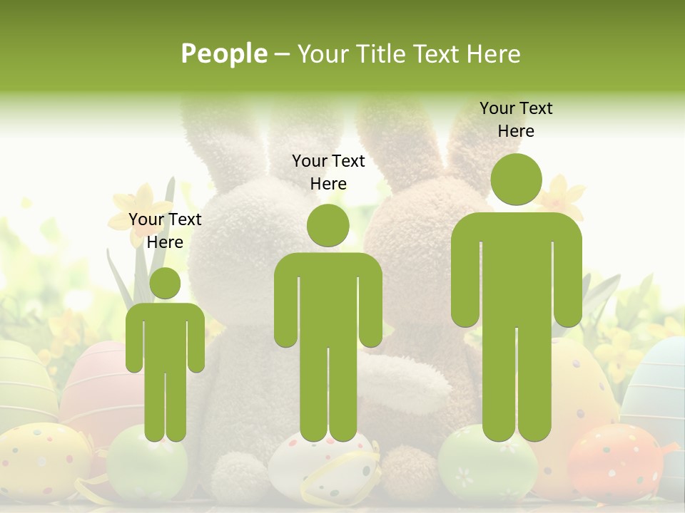 Nobody Bunny Green PowerPoint Template