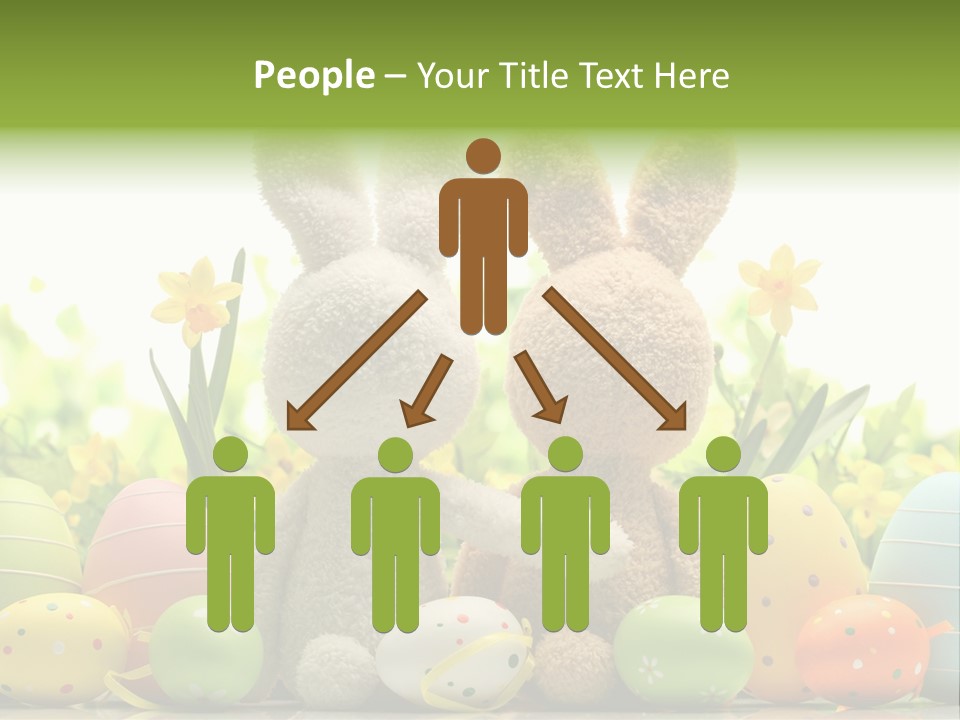 Nobody Bunny Green PowerPoint Template