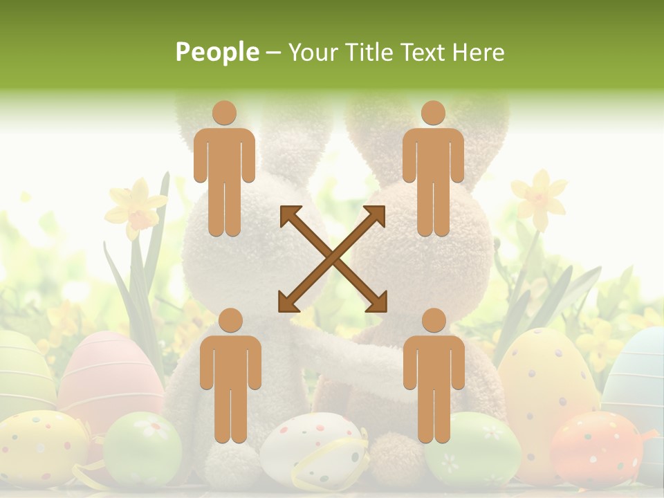 Nobody Bunny Green PowerPoint Template