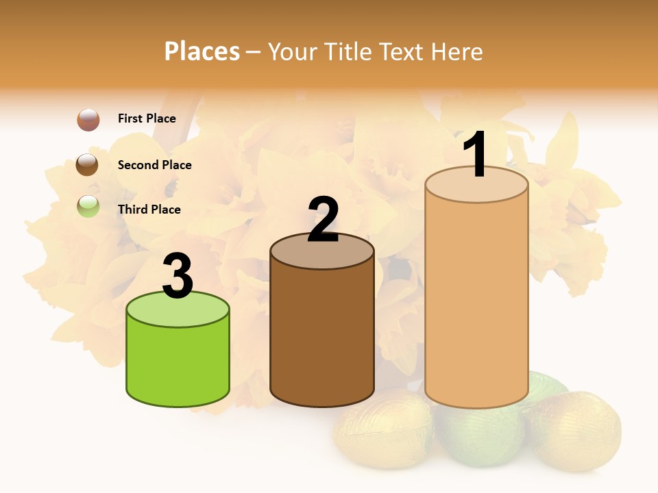 Wooden Basket Eggs PowerPoint Template