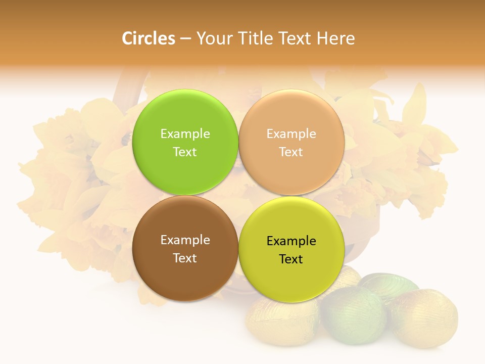 Wooden Basket Eggs PowerPoint Template