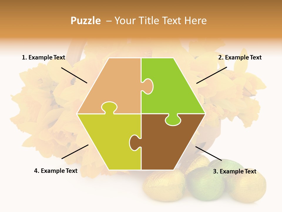 Wooden Basket Eggs PowerPoint Template