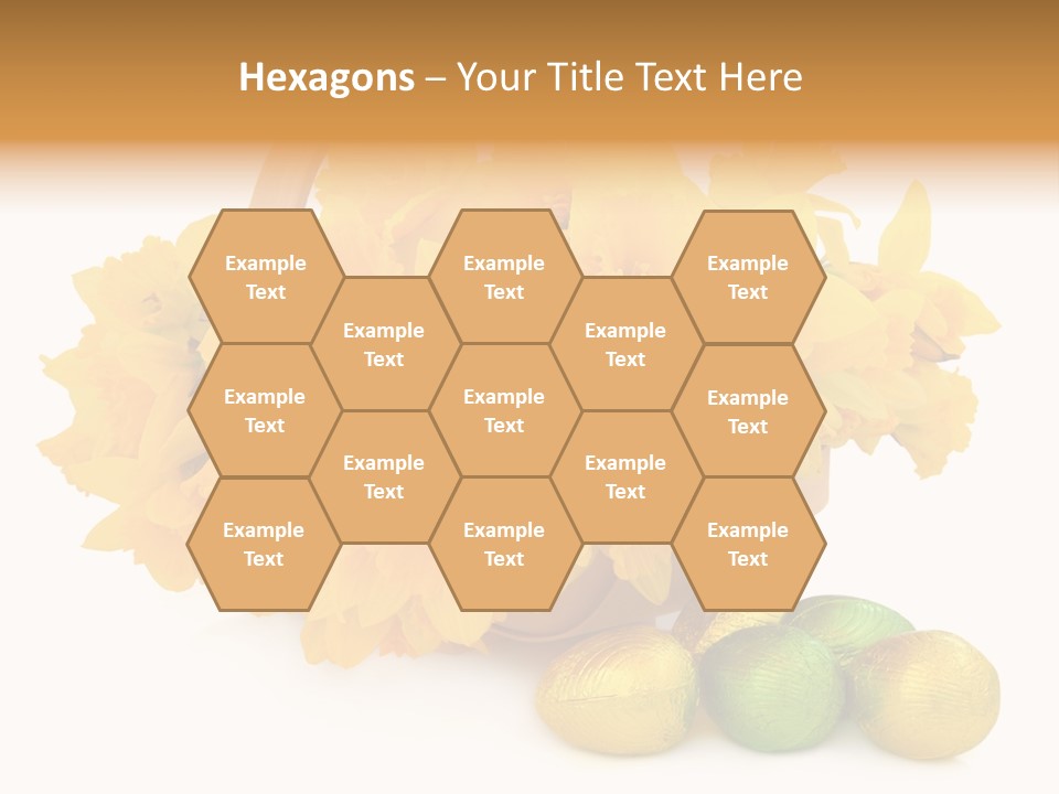 Wooden Basket Eggs PowerPoint Template