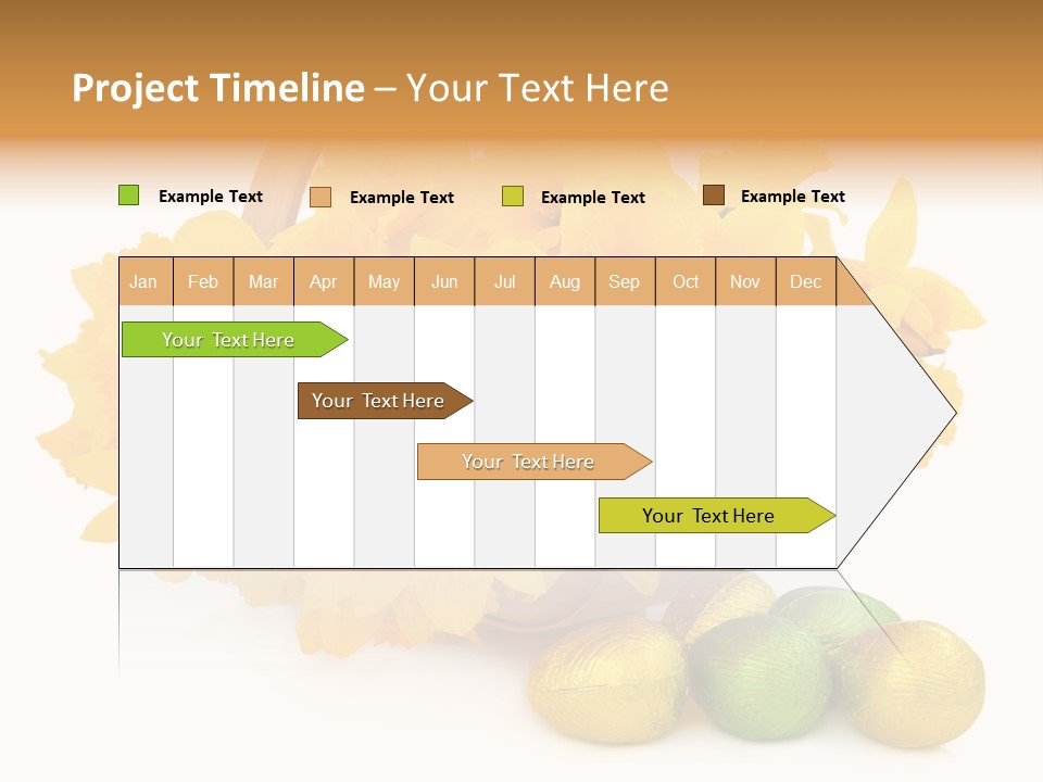 Wooden Basket Eggs PowerPoint Template