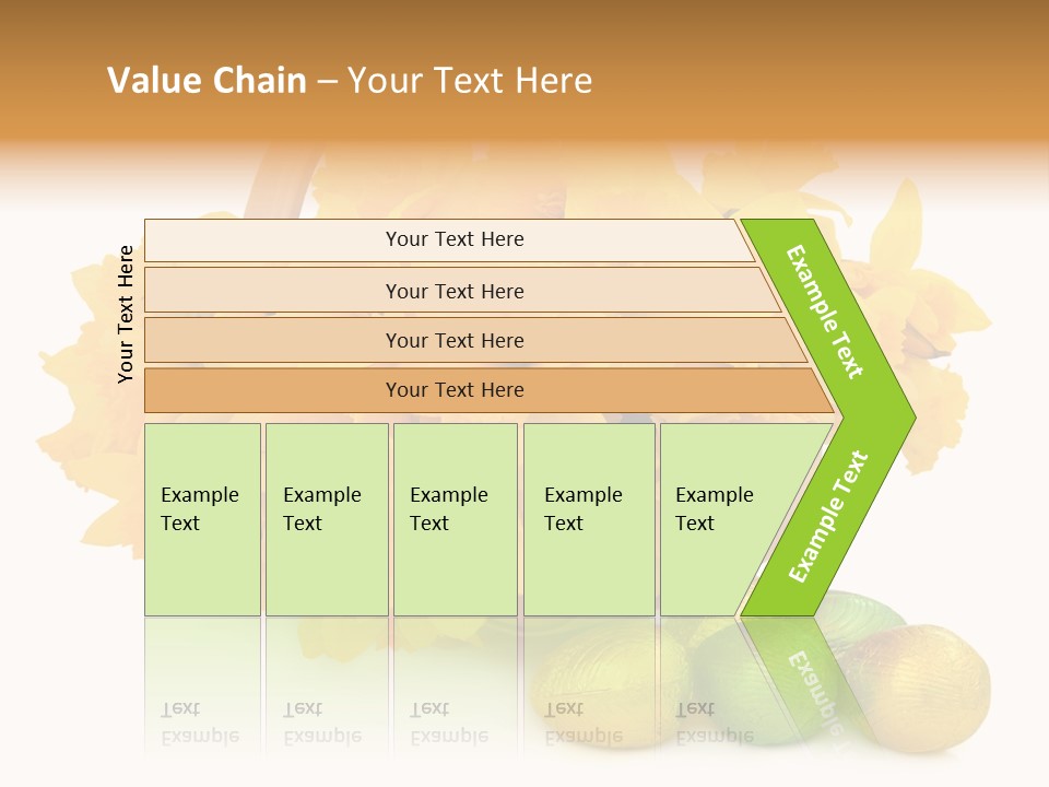 Wooden Basket Eggs PowerPoint Template