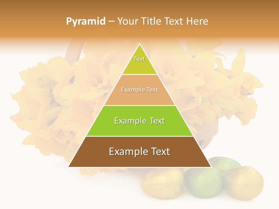 Wooden Basket Eggs PowerPoint Template