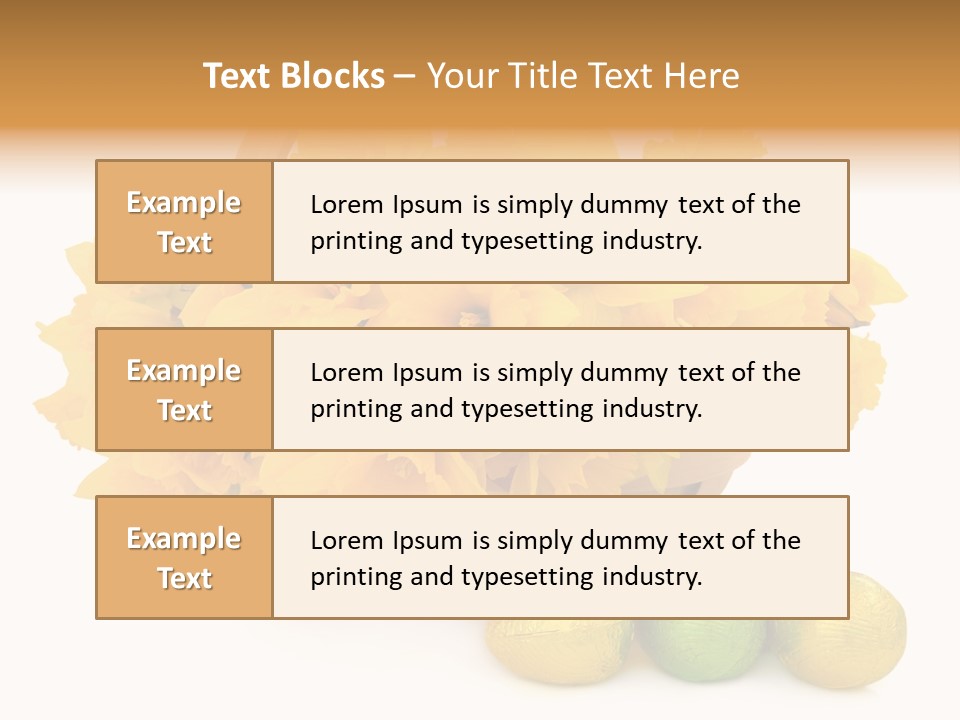 Wooden Basket Eggs PowerPoint Template
