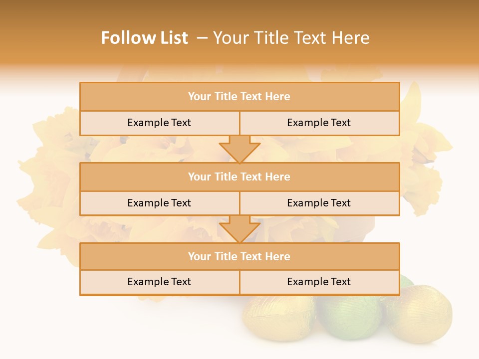Wooden Basket Eggs PowerPoint Template