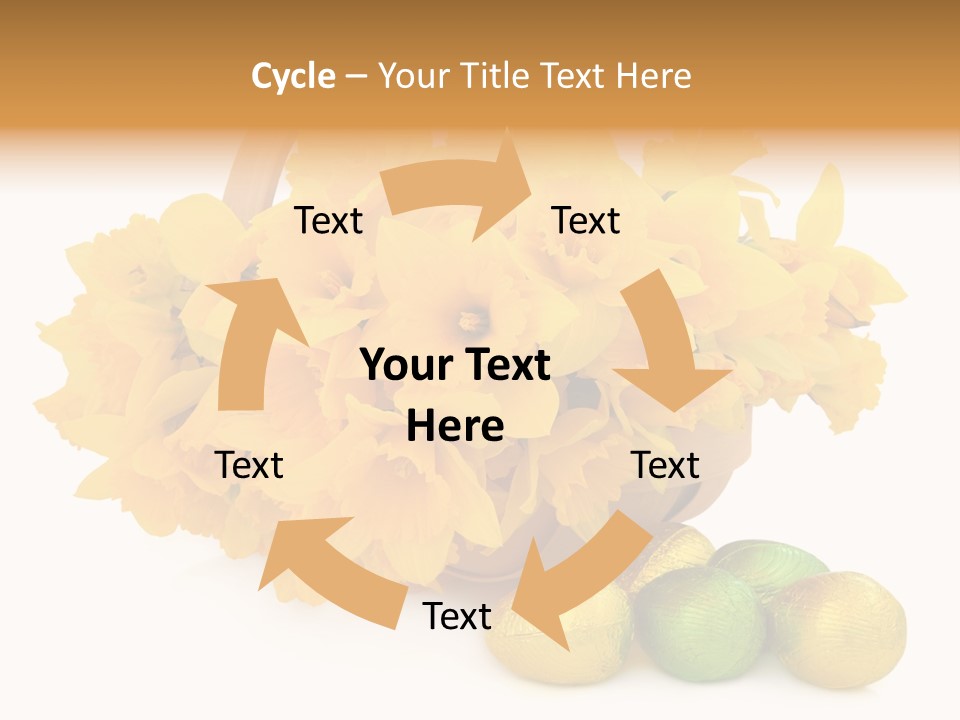 Wooden Basket Eggs PowerPoint Template