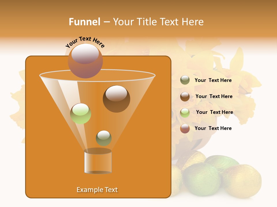 Wooden Basket Eggs PowerPoint Template