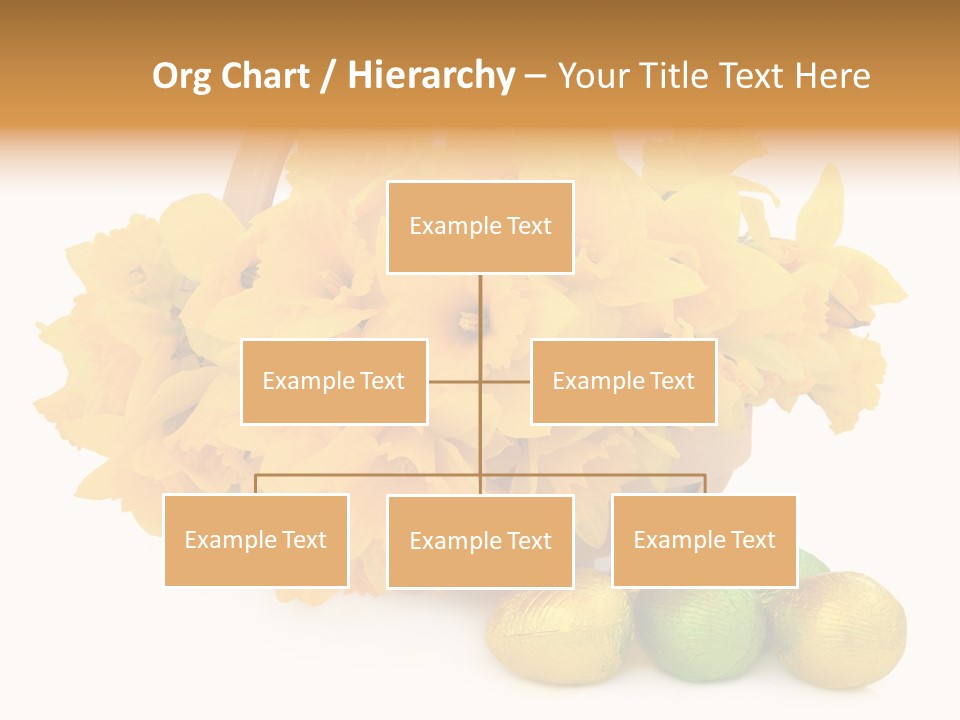 Wooden Basket Eggs PowerPoint Template