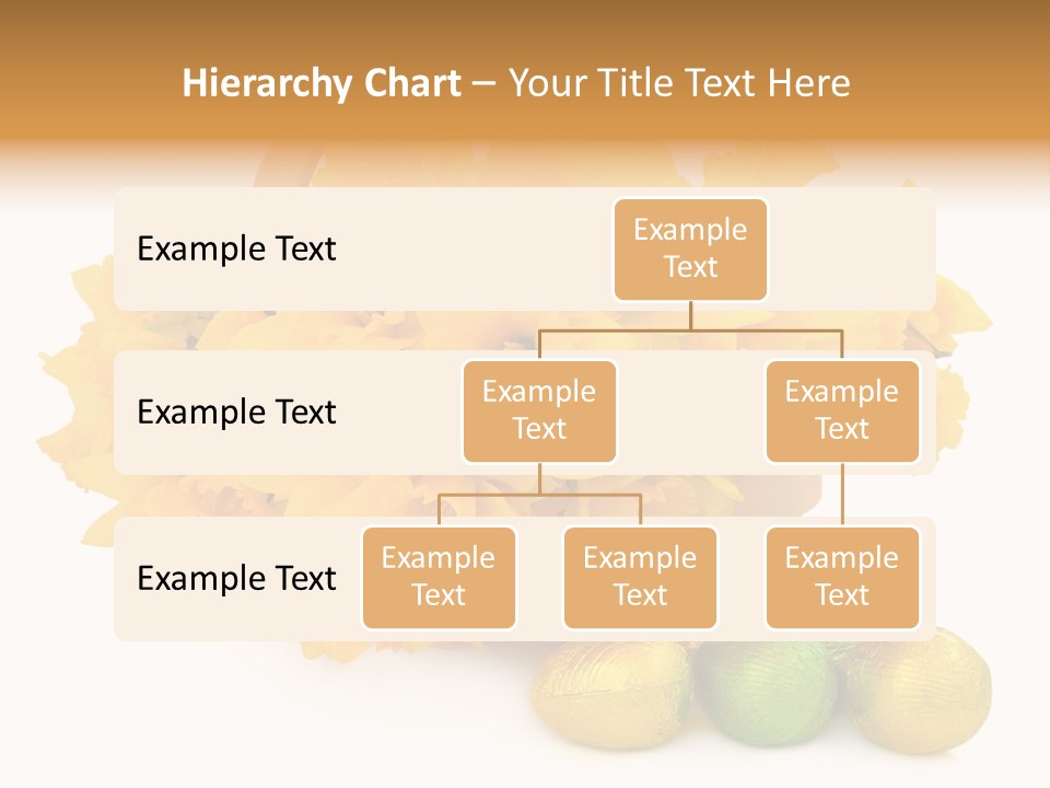 Wooden Basket Eggs PowerPoint Template