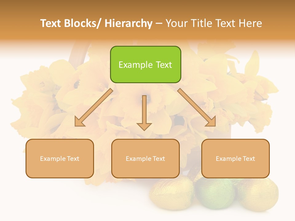 Wooden Basket Eggs PowerPoint Template