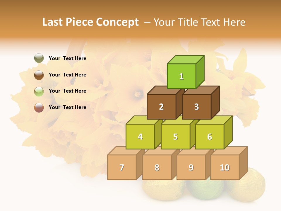 Wooden Basket Eggs PowerPoint Template