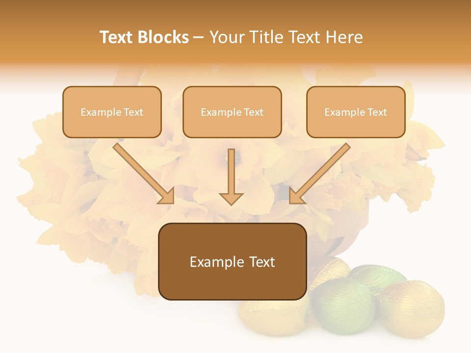 Wooden Basket Eggs PowerPoint Template