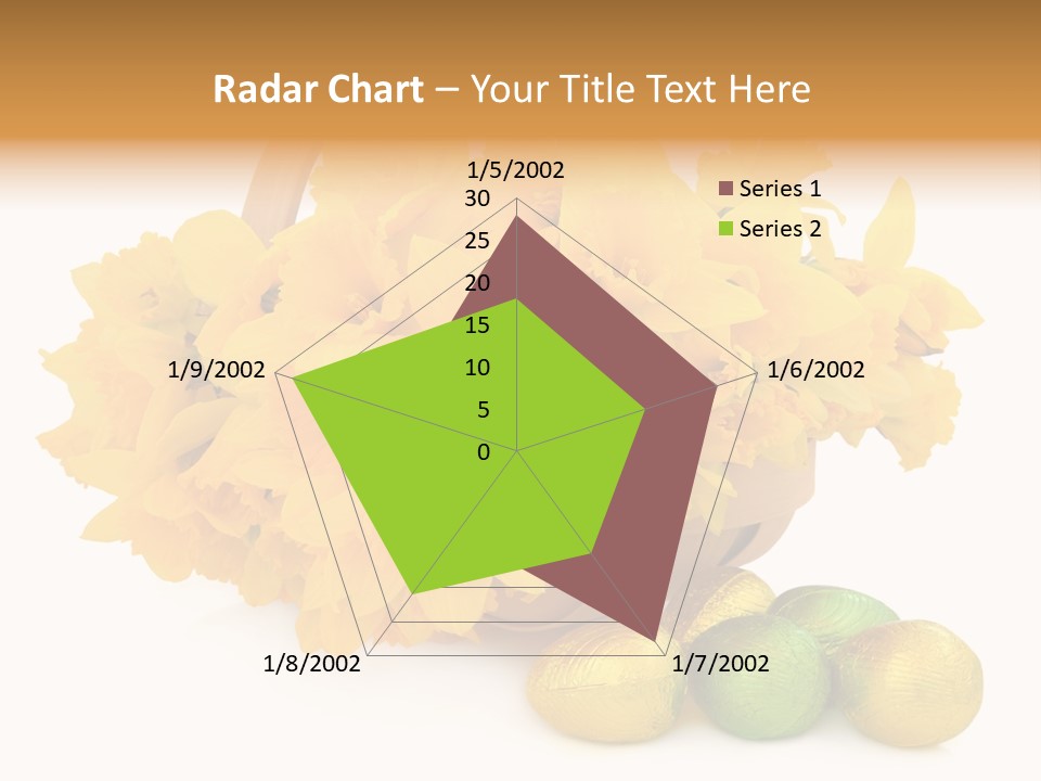 Wooden Basket Eggs PowerPoint Template