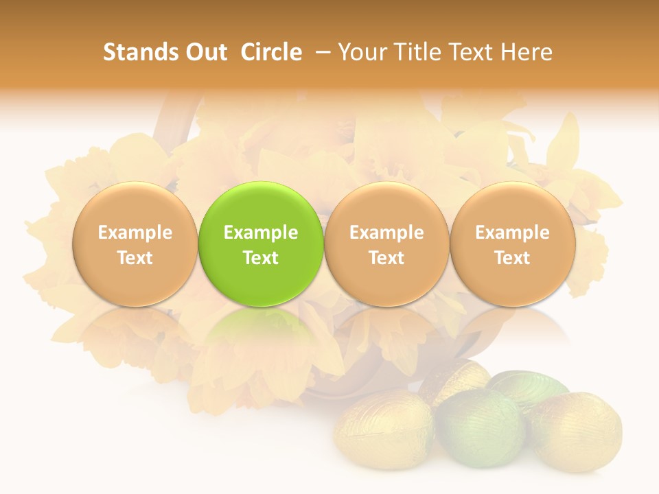 Wooden Basket Eggs PowerPoint Template