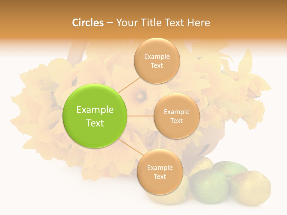 Wooden Basket Eggs PowerPoint Template