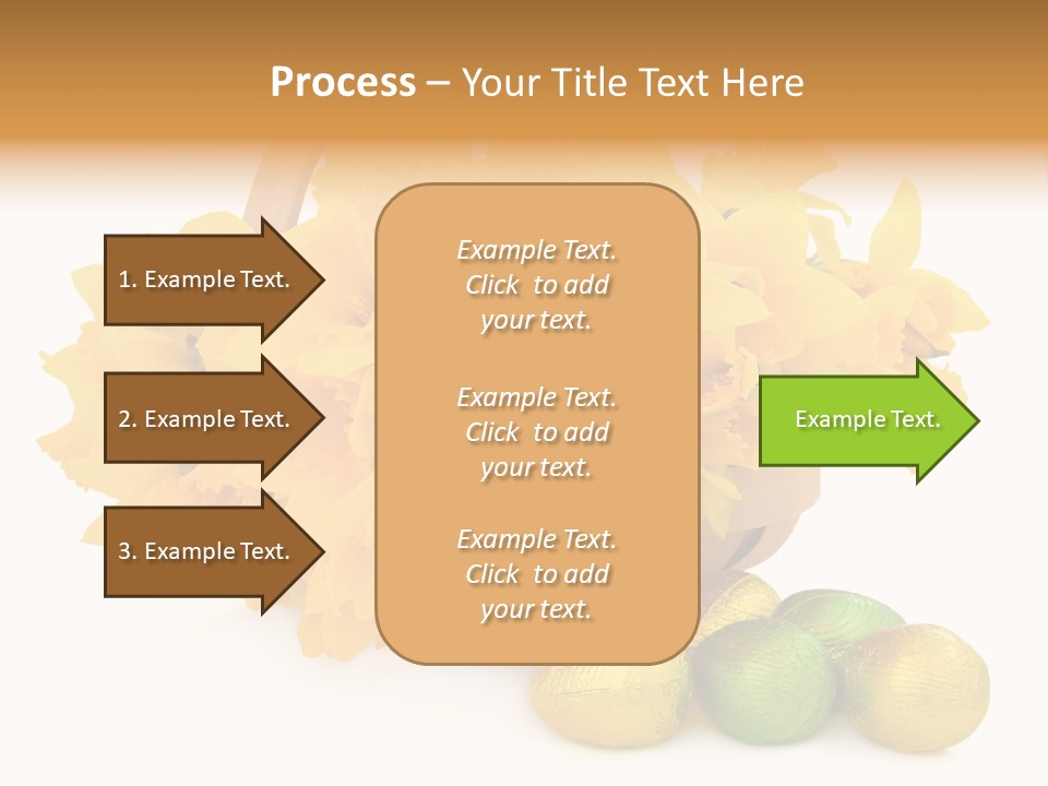 Wooden Basket Eggs PowerPoint Template